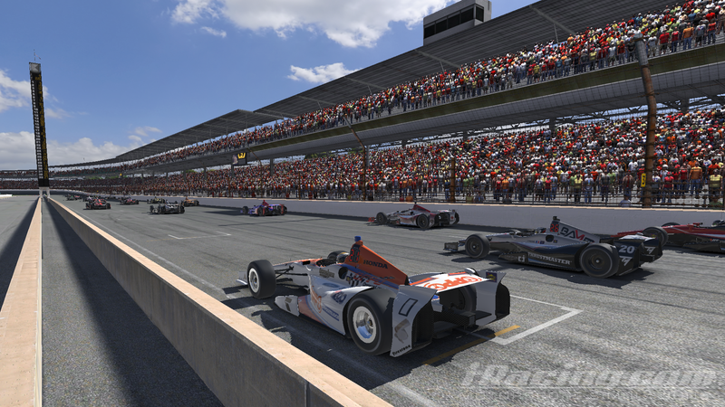 Illustration for article titled Team Oppo Competes in the iRacing Indianapolis 500